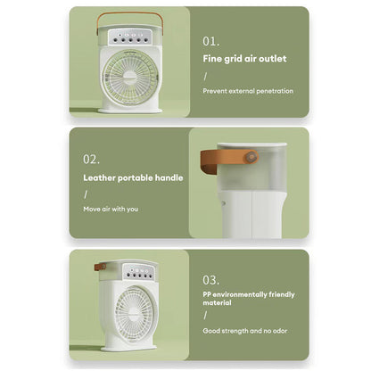 Portable Air Conditioner Cooling Fan with LED Lighting