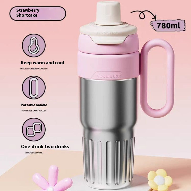 Eco-Friendly Stainless Steel Thermal Cup with Lid