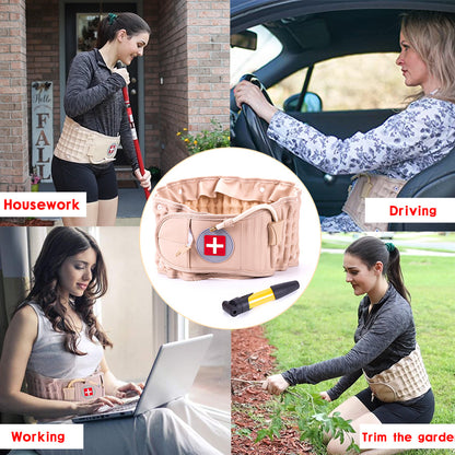 Inflatable Lumbar Support Decompression Belt