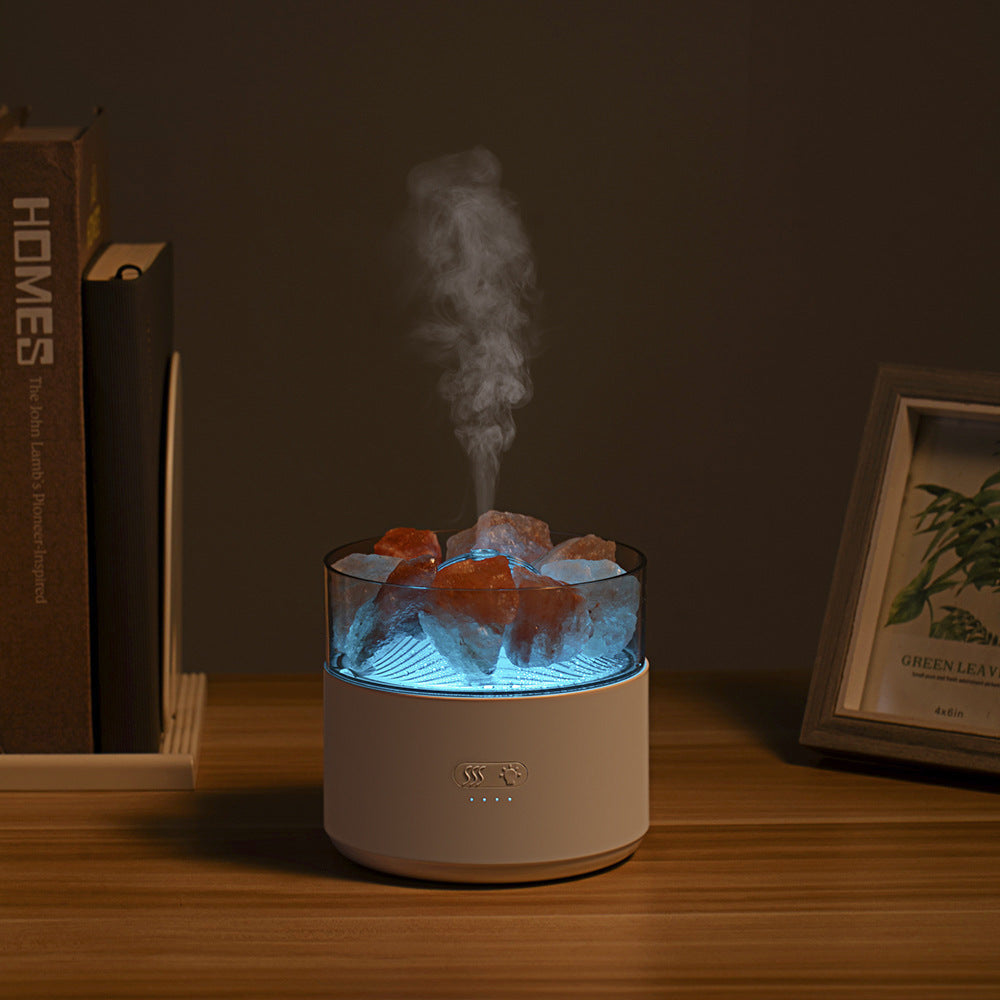 Crystal Salt Aroma Diffuser Humidifier with Ambient Light