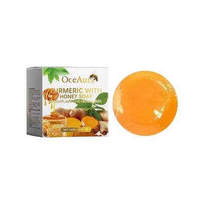 Turmeric Honey Soap Bar - Natural Skin Care, Biodegradable, Plastic-Free