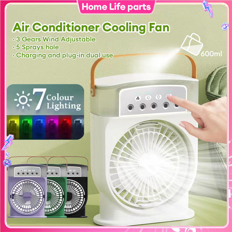 Portable Air Conditioner Cooling Fan with LED Lighting