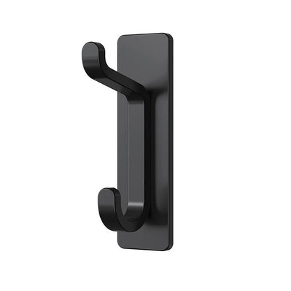 Stainless Steel Wall Hook – 4 Pack – Black / Brushed