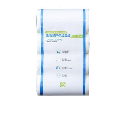 Biodegradable White Garbage Bags - Eco-Friendly Waste Solution