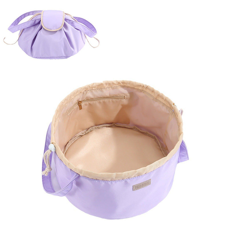 Large Drawstring Makeup Bag – Portable Cosmetic Organizer
