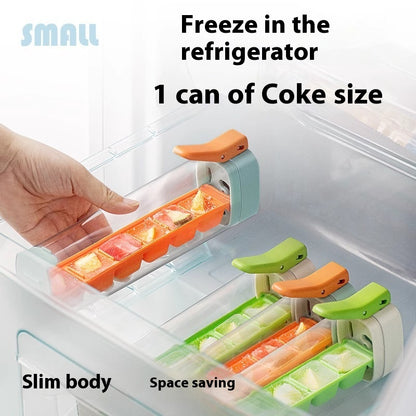 Eco-Friendly Reusable Ice Cube Tray with Dispenser