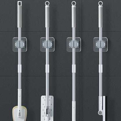 No-Drill Strong Adhesive Mop Hook – 3-Pack Wall Mount Holder