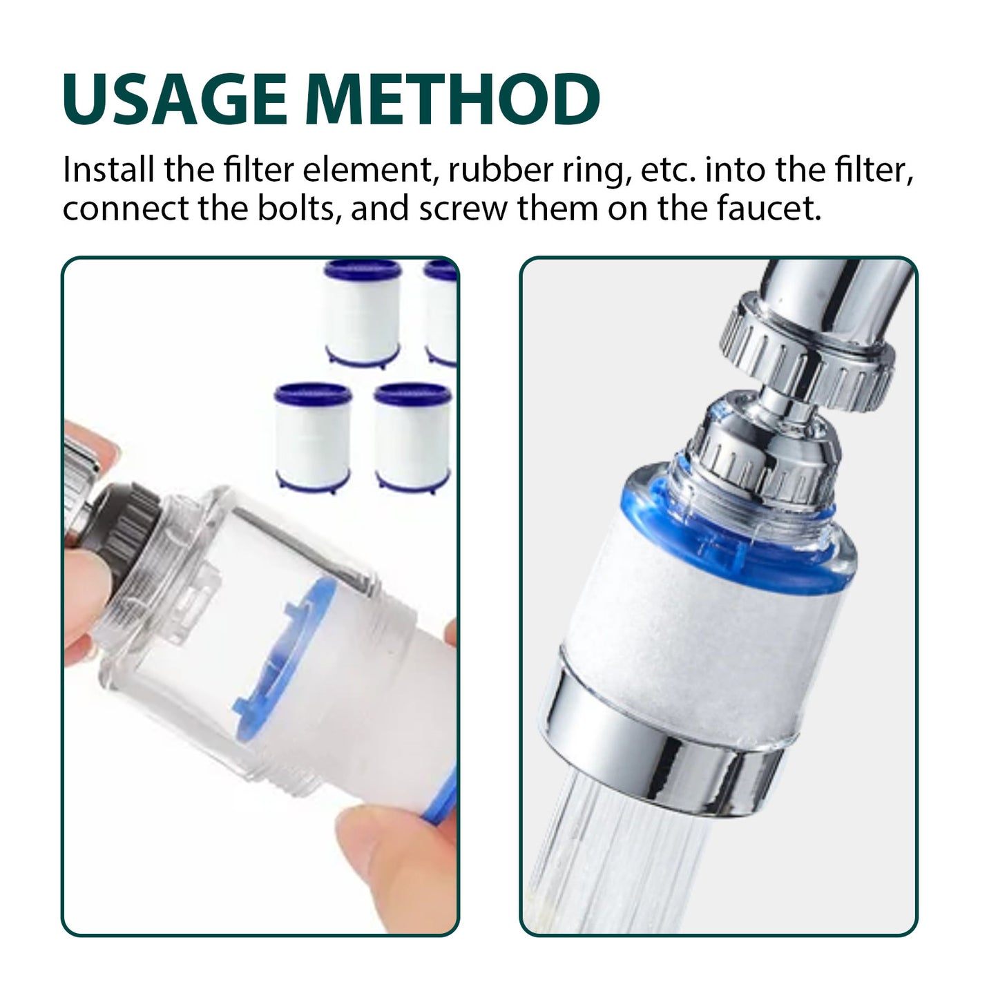 360° Rotating Faucet Water Filter for Pure Living