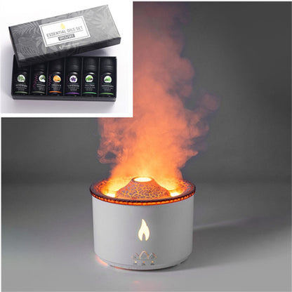 Creative Volcano Aroma Diffuser Flame Lamp