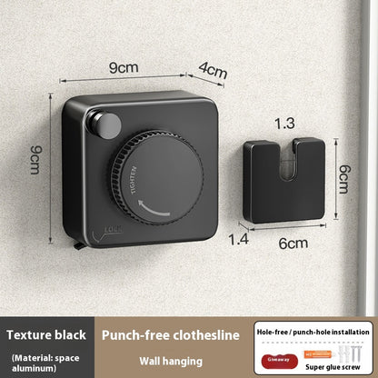 Retractable Wall-Mounted Clothesline - Eco-Friendly Drying Solution