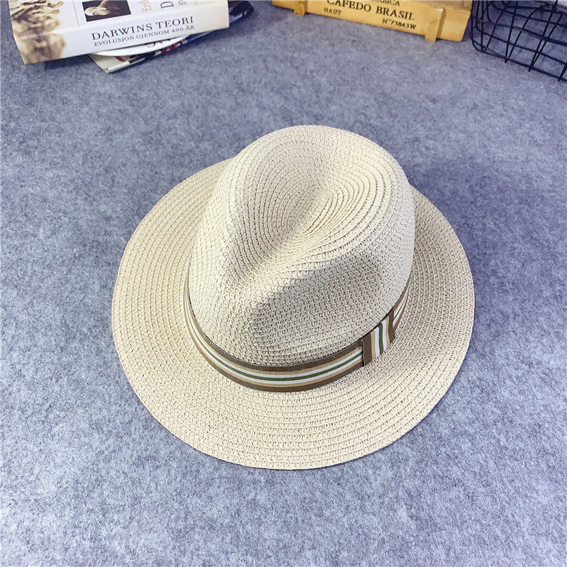 Eco-Friendly Kids Straw Fedora Hat with Black Band