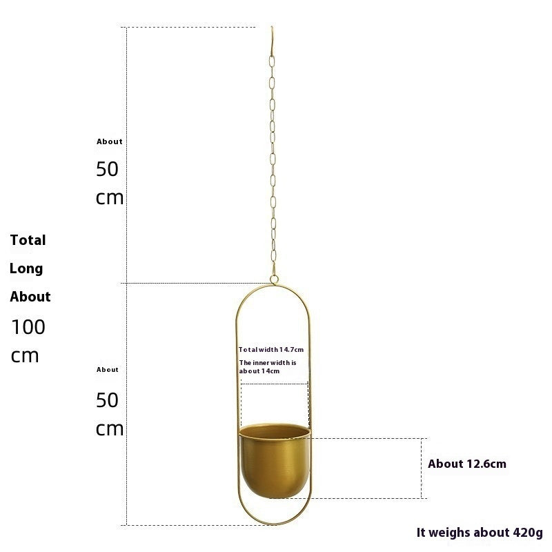 Nordic Home Succulent Iron Flower Pot