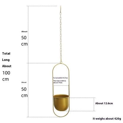 Nordic Home Succulent Iron Flower Pot