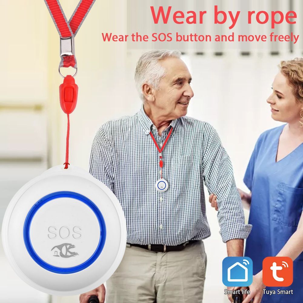 Intelligent Wi-Fi Elderly SOS Emergency Call Button with Voice Alert