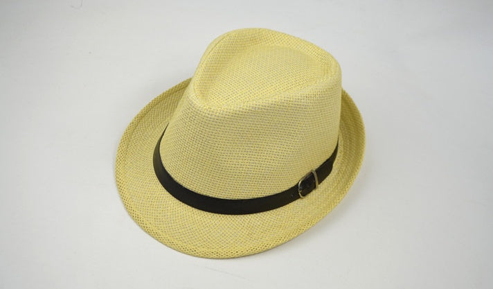 Eco-Friendly Summer Straw Fedora Hat for Sun Protection