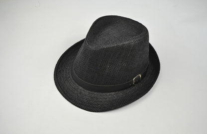 Eco-Friendly Summer Straw Fedora Hat for Sun Protection