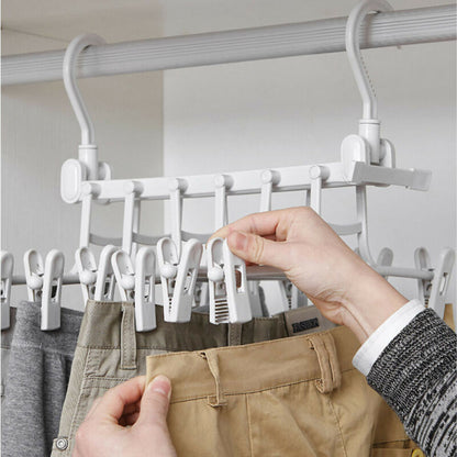 Space-Saving Multi-Layer Clothes Hanger - Vertical Cascading Design
