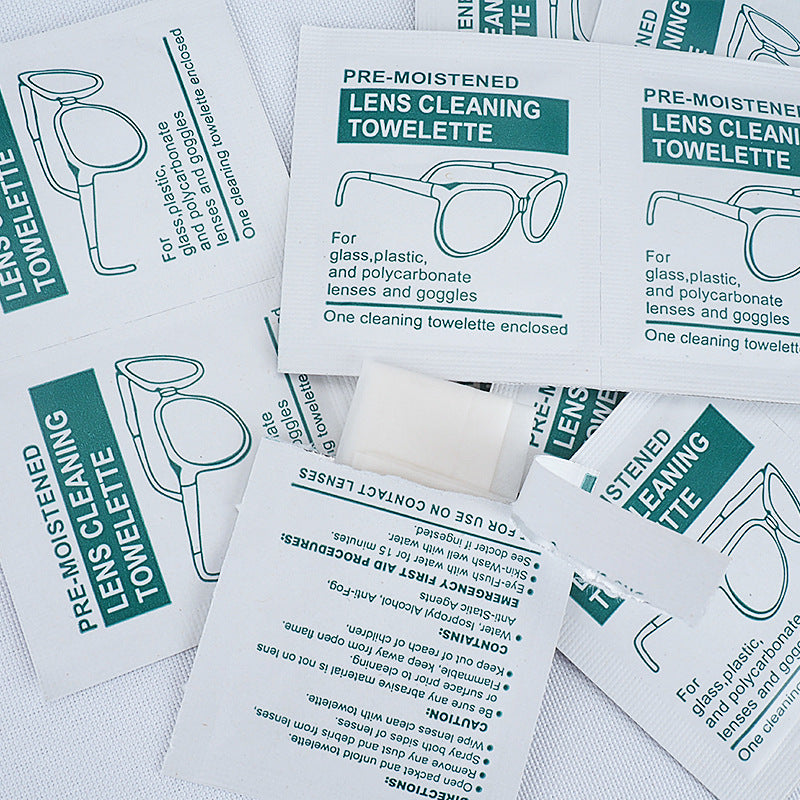 Biodegradable Lens Cleaning Towelettes - Eco-Friendly, Plastic-Free Wipes