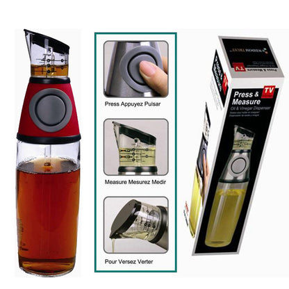 Eco-Friendly 500ml Glass Oil Dispenser for Kitchen