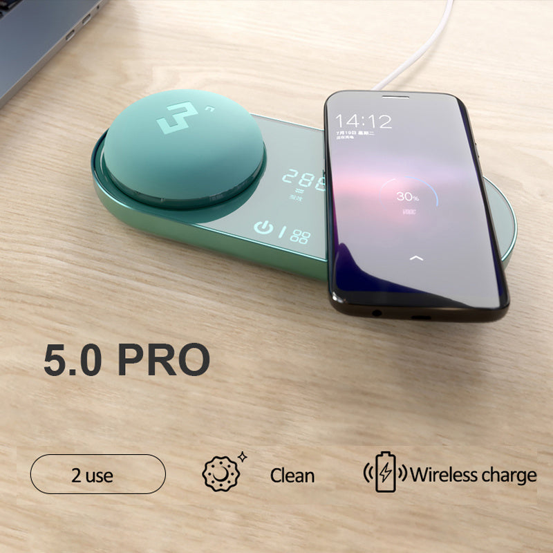 Ultrasonic Contact Lens Cleaner & Wireless Charging Case