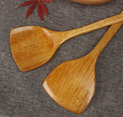 Eco-Friendly Wooden Spatula Set for Sustainable Cooking