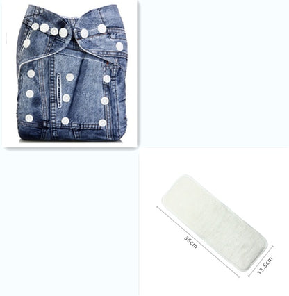 Baby Adjustable Cloth Diapers – Washable & Reusable Snap Diapers (3–13 kg)