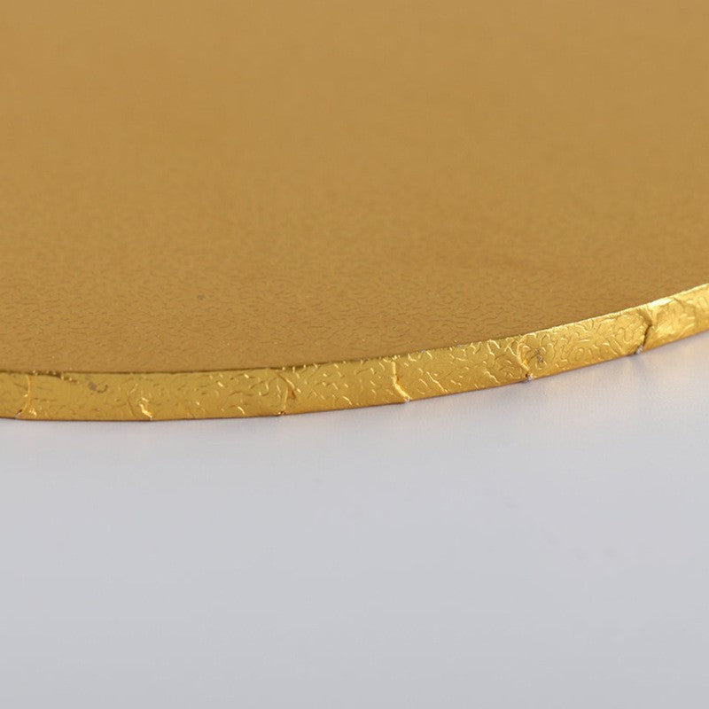 Eco-Friendly Gold Wooden Cake Base