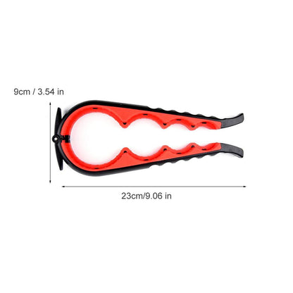 Ergonomic Black & Red Kitchen Can Opener