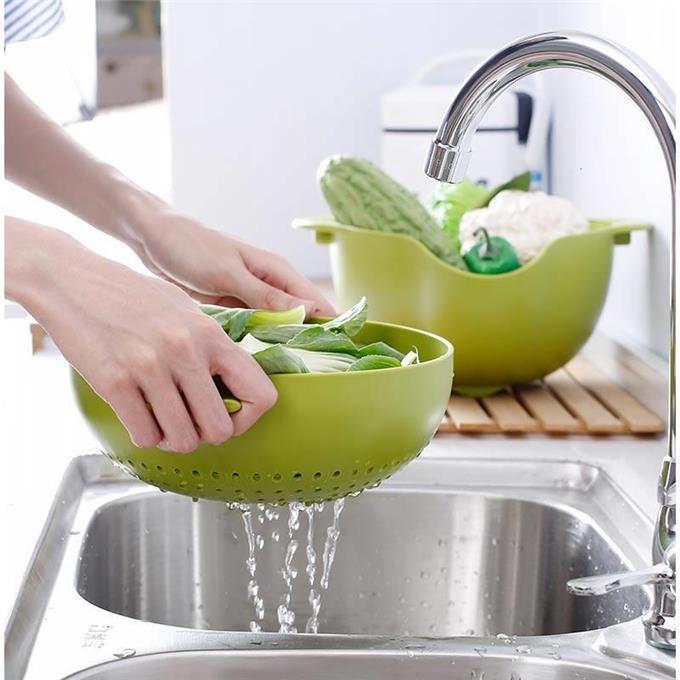 Eco-Friendly Biodegradable Colander - Light Green Kitchen Essential