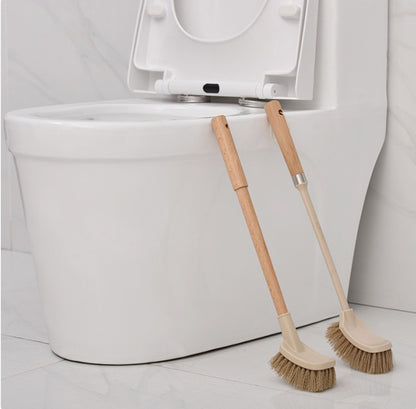 Eco-Friendly Wooden Toilet Brush with Natural Bristles