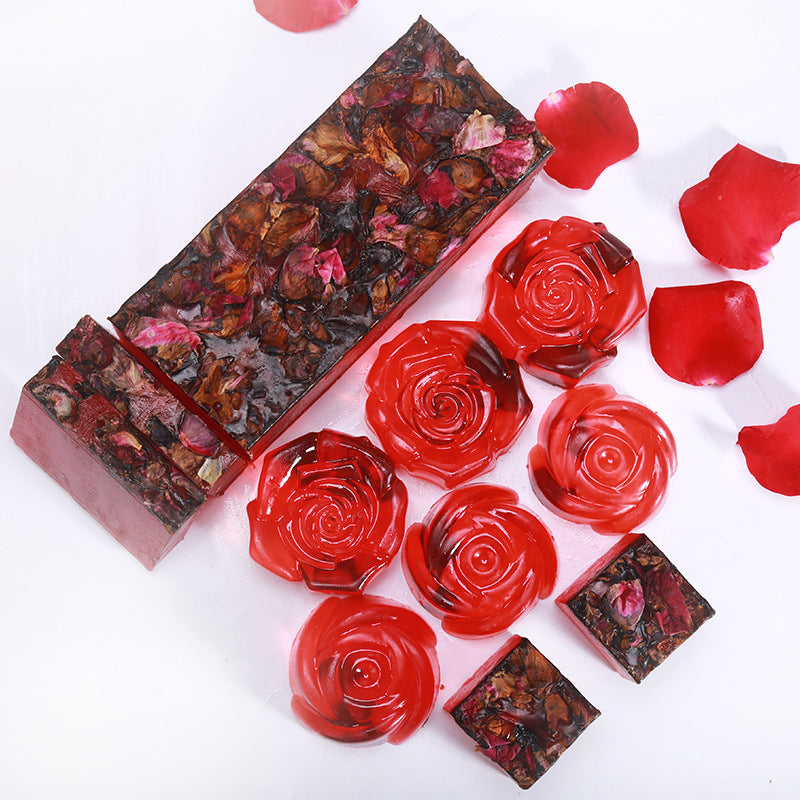 Luxurious natural floral soap bars with eco-friendly packaging