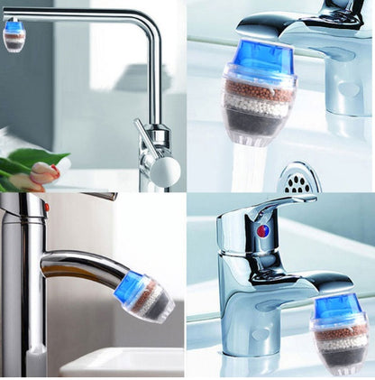 Silver Faucet Water Filter with Multi-Layer Filtration for Eco-Friendly Living