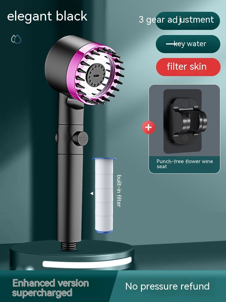 Eco-Friendly Water-Saving Handheld Showerhead with Filter