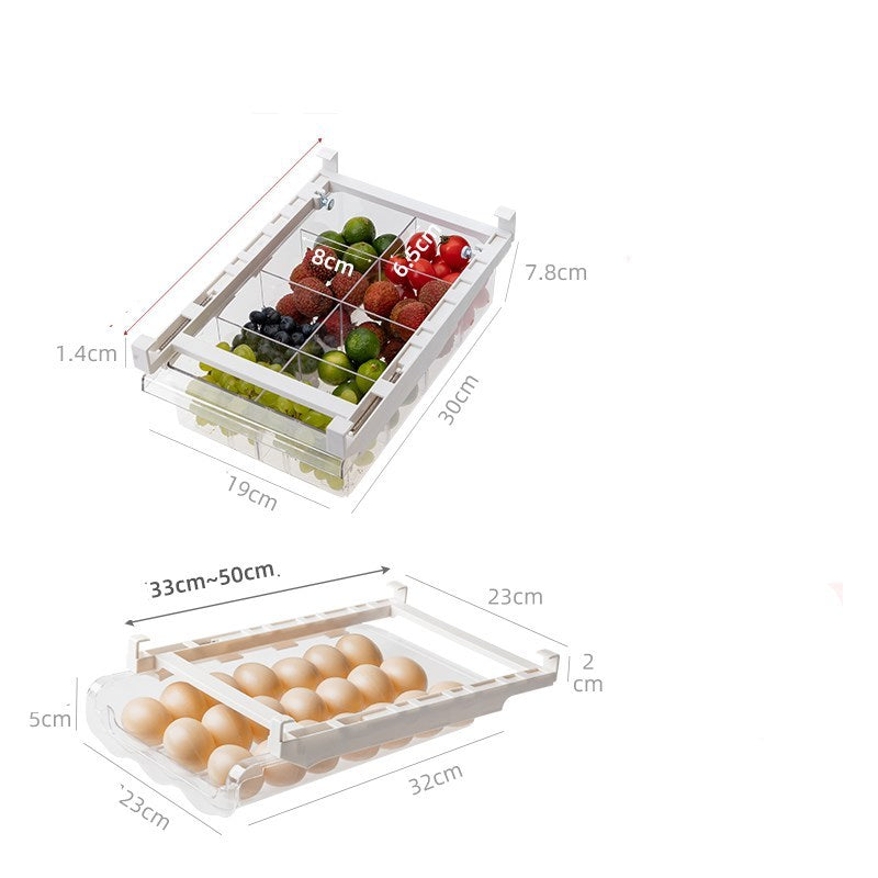 Adjustable Kitchen Refrigerator Storage Rack Organizer