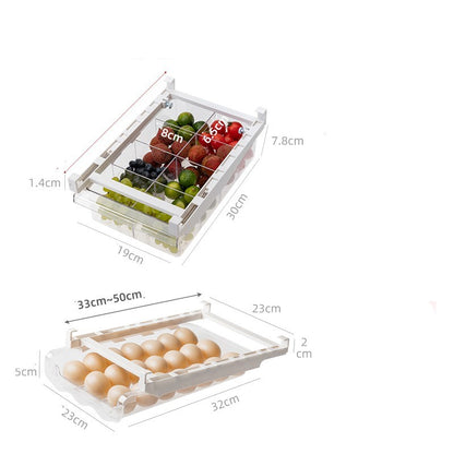 Adjustable Kitchen Refrigerator Storage Rack Organizer