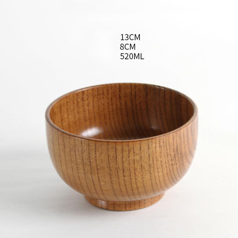 Eco-Friendly Wooden Bowls and Cup Set - Natural, Stackable, Biodegradable
