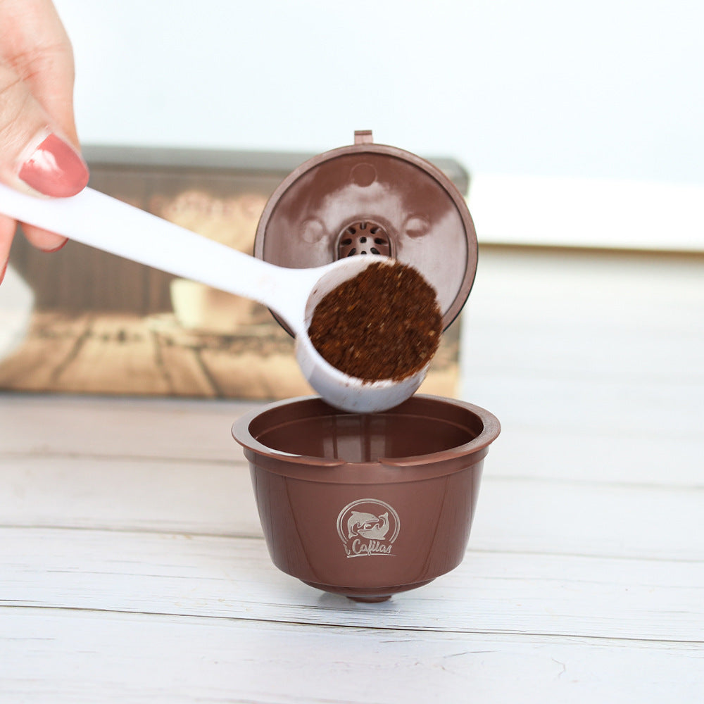 Eco-Friendly Reusable Coffee Capsule Set - Stainless Steel, Zero Waste