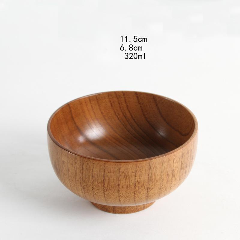 Eco-Friendly Wooden Bowls and Cup Set - Natural, Stackable, Biodegradable