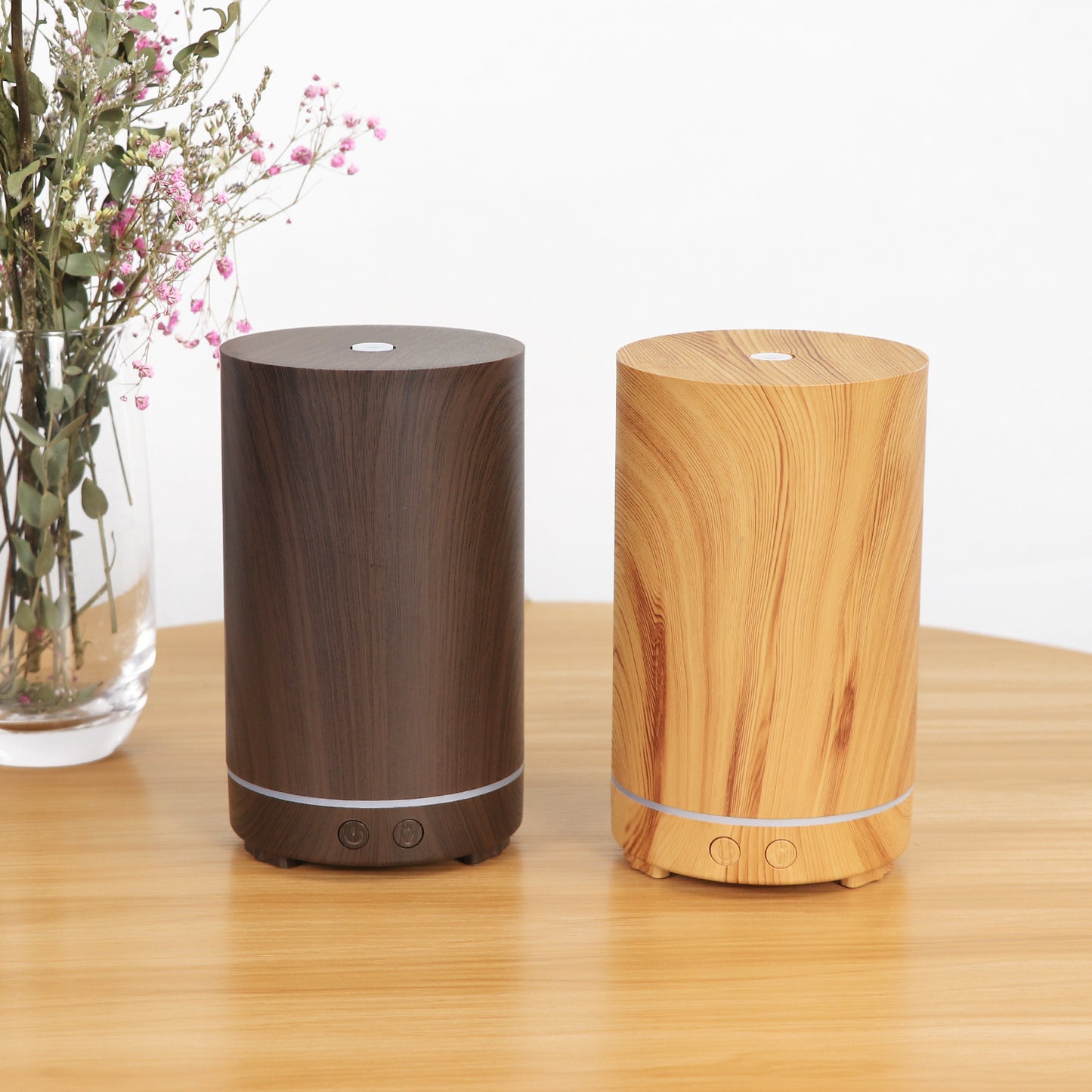 Eco-Friendly Wood Grain Essential Oil Diffuser for Aromatherapy & Humidifying