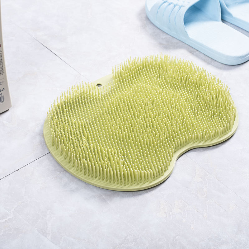 Eco-Friendly Silicone Bath Massage Brush & Foot Scrub Mat