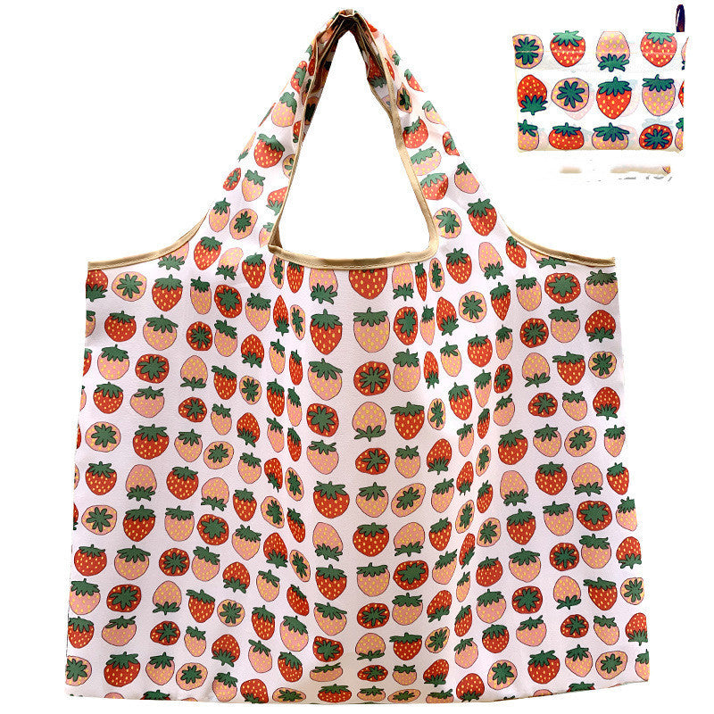 Eco-Friendly Reusable Shopping Bag - Durable Floral Tote for Groceries