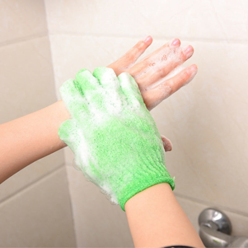 Eco-Friendly Candy Color Mud Exfoliating Bath Gloves