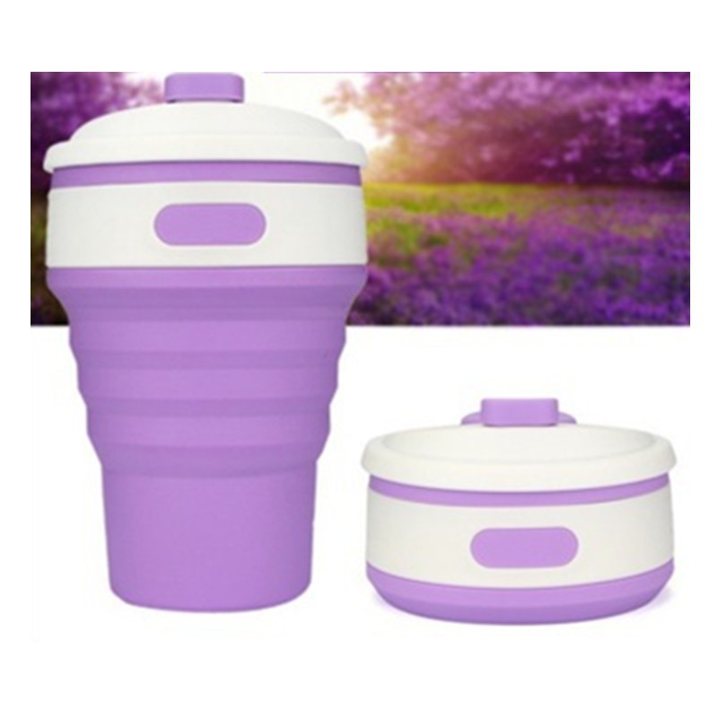 Collapsible Travel Cup - Eco-Friendly Reusable Silicone Cup for On-the-Go