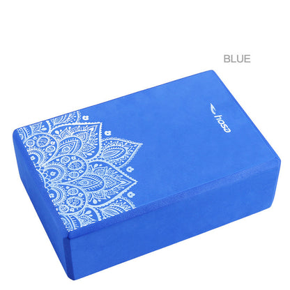 Eco-Friendly Green Yoga Block with Decorative Pattern