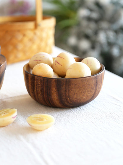 Eco-Friendly Wooden Fruit and Salad Bowl