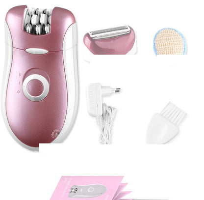 Eco-Friendly Rechargeable Electric Shaver for Women - Pink & White
