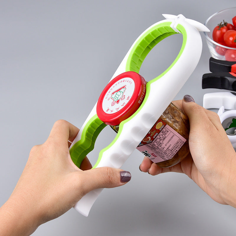 Ergonomic Black & Red Kitchen Can Opener