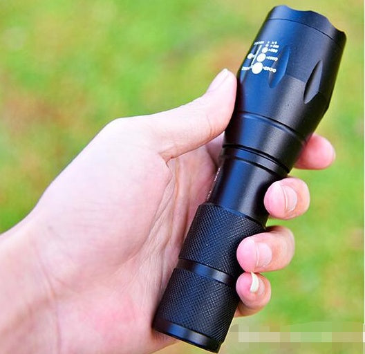 Eco-Friendly Outdoor Flashlight with Dual Power Options
