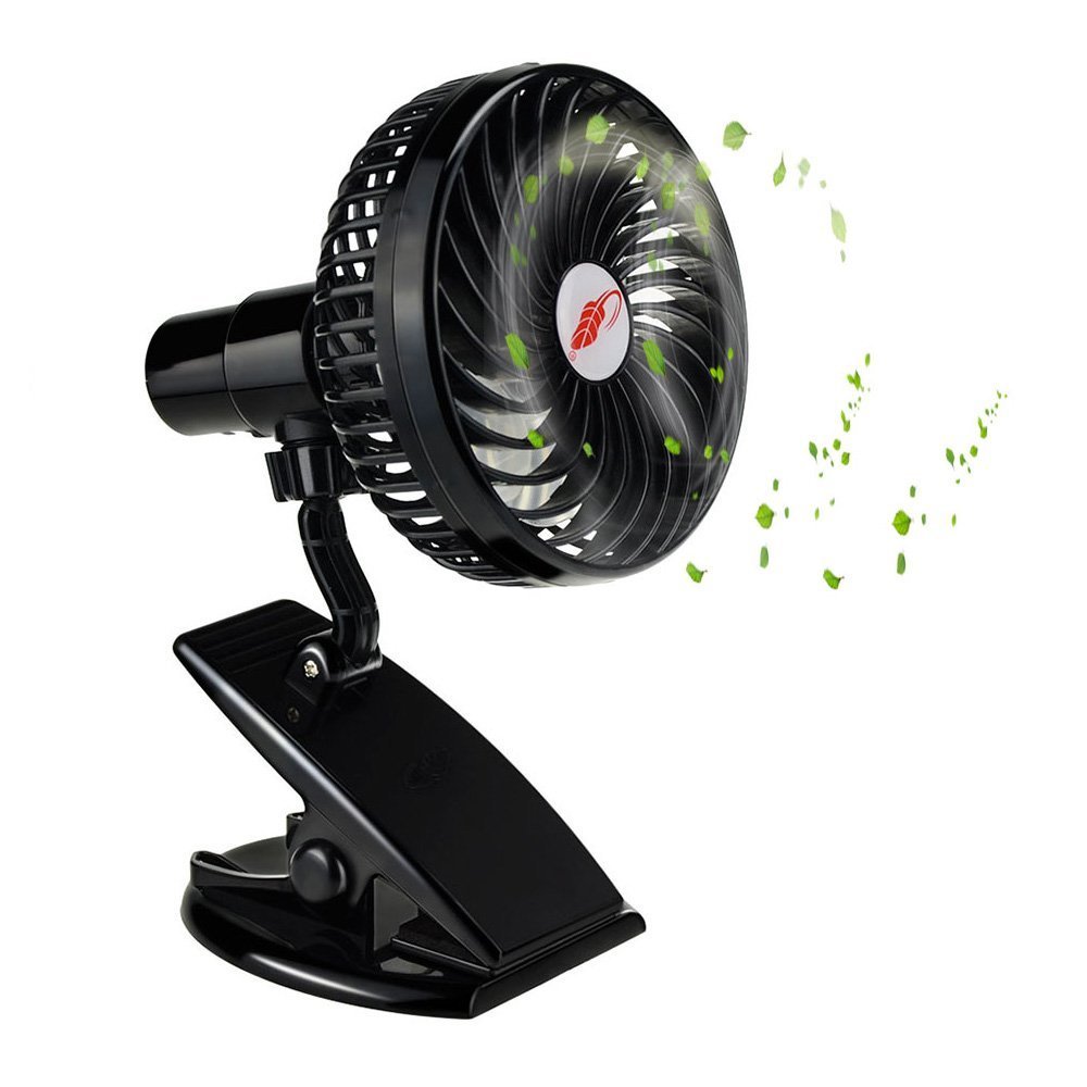 Eco-Friendly Rechargeable Clip-On Fan for Strollers & Desks