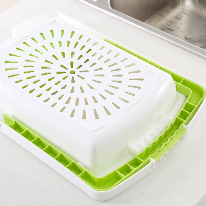 Eco-Friendly Over-the-Sink Colander & Dish Rack